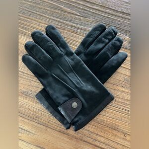 New Vintage Coach Black Leather Men's Gloves